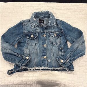 Joe’s Distressed Kids Denim Jacket Sz 5